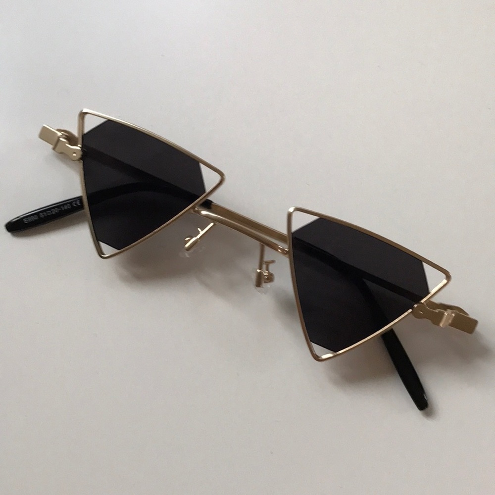 Triangle Gold Sunglasses